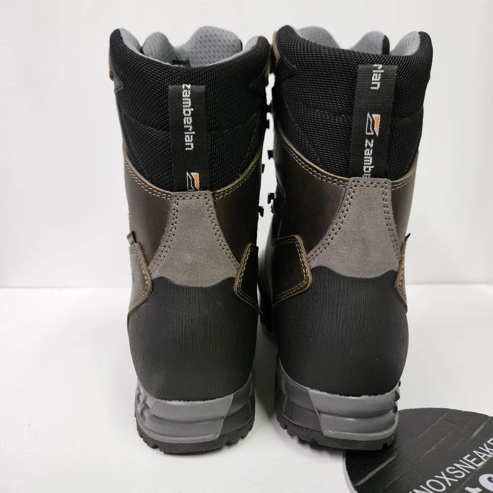 Zamberlan 1112 Cresta Alta GTX RR Hydrobloc Waxed Dark Brown Boot Men's Size 9